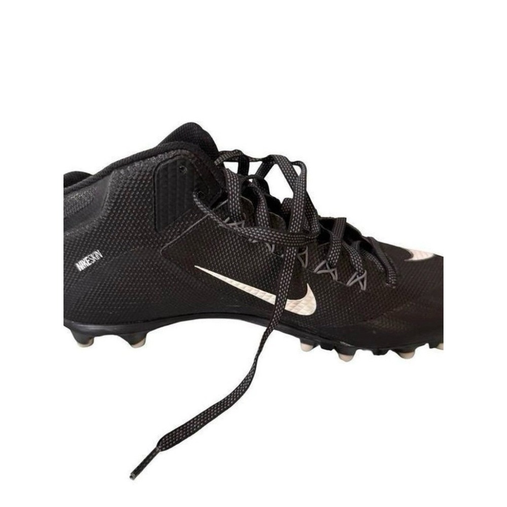Nike Alpha Pro 2 Mid TD Mens Football Cleats Black 719932-010‎ Size 13.5 - Picture 3 of 8